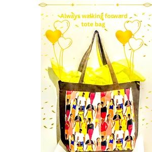 Always walking forward tote bag